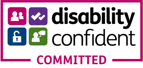 Logo expressing Scottish Opera's commitment to 'Disability Confident'