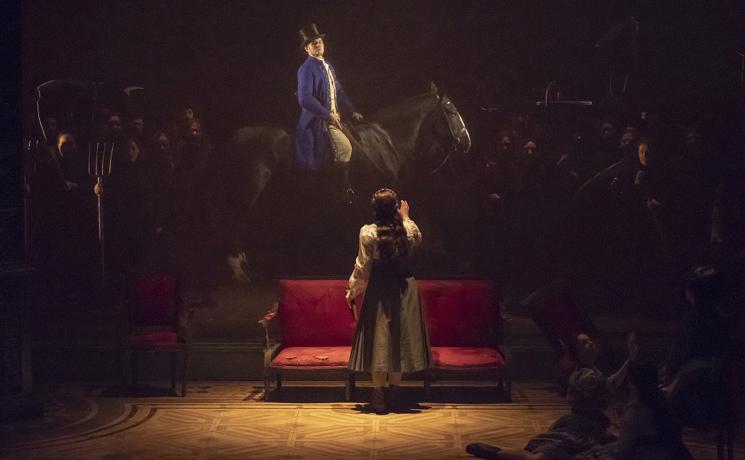 Samuel Dale Johnson as Onegin and Natalya Romaniw as Tatyana in Eugene Onegin. Scottish Opera 2018. Credit James Glossop..JPG