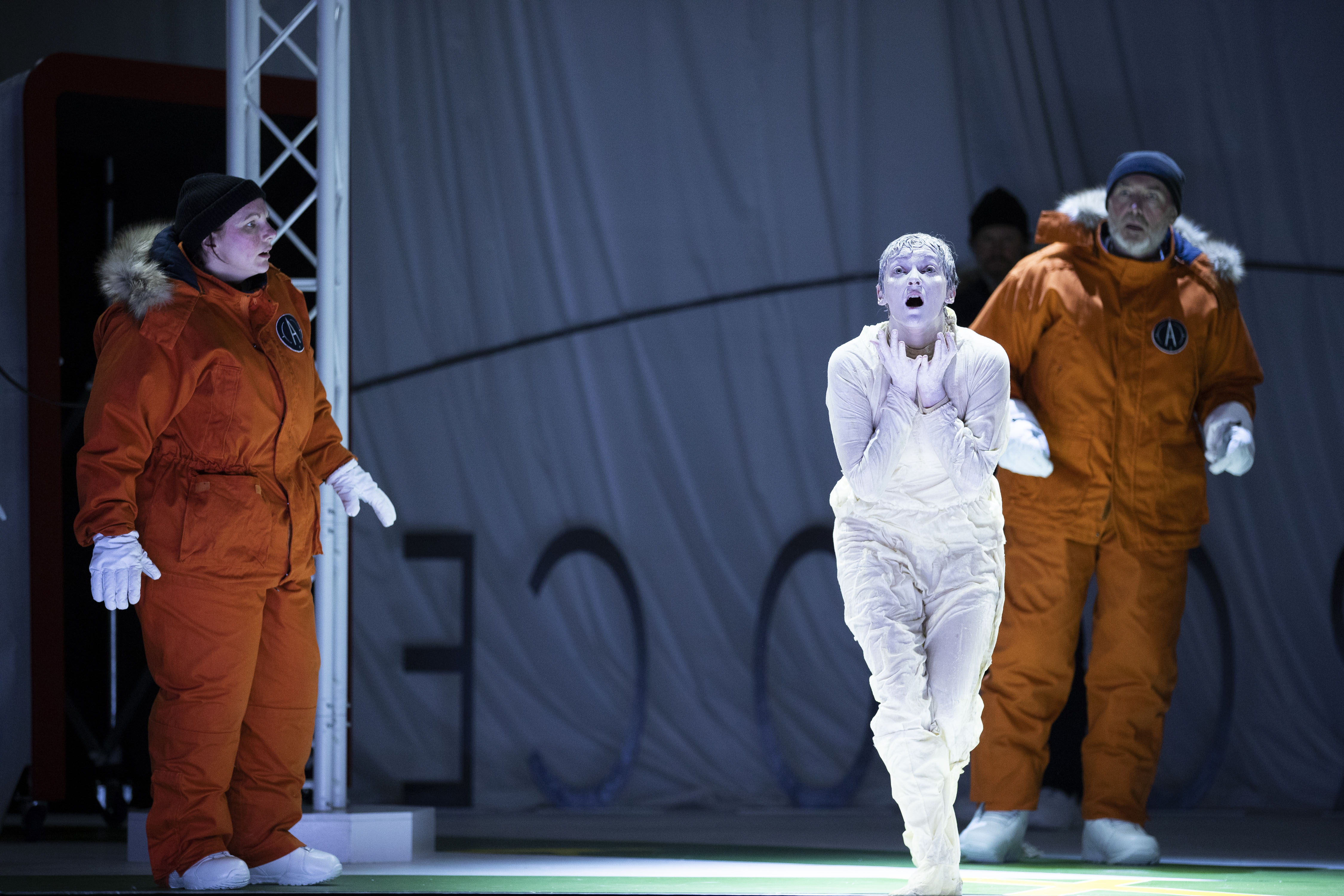 Jeni Bern, Jennifer France and Stephen Gadd in Anthropocene. Scottish Opera 2019. Credit James Glossop..JPG