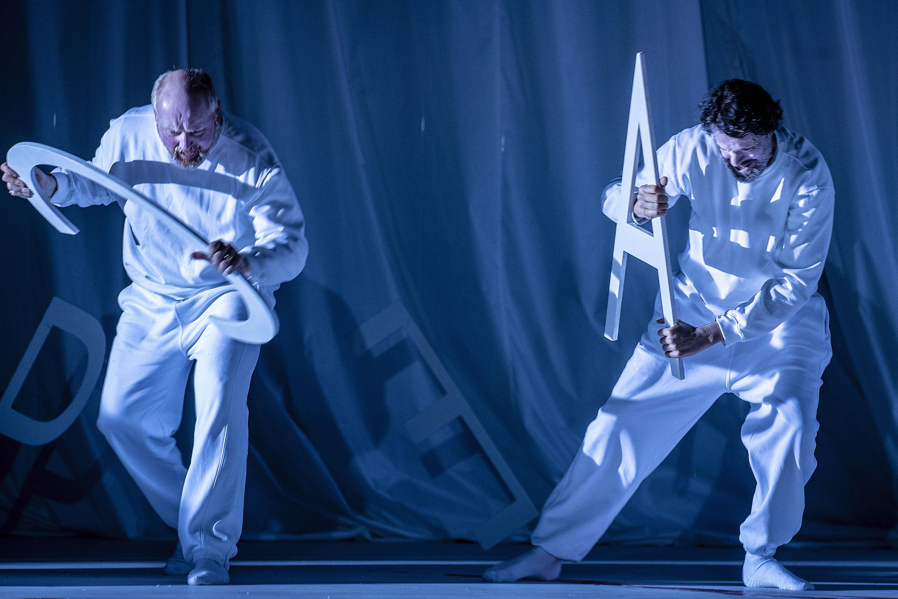 Mark Le Brocq as Harry King and Paul Whelan as Captain Ross in Anthropocene. Scottish Opera 2019. Credit James Glossop..JPG