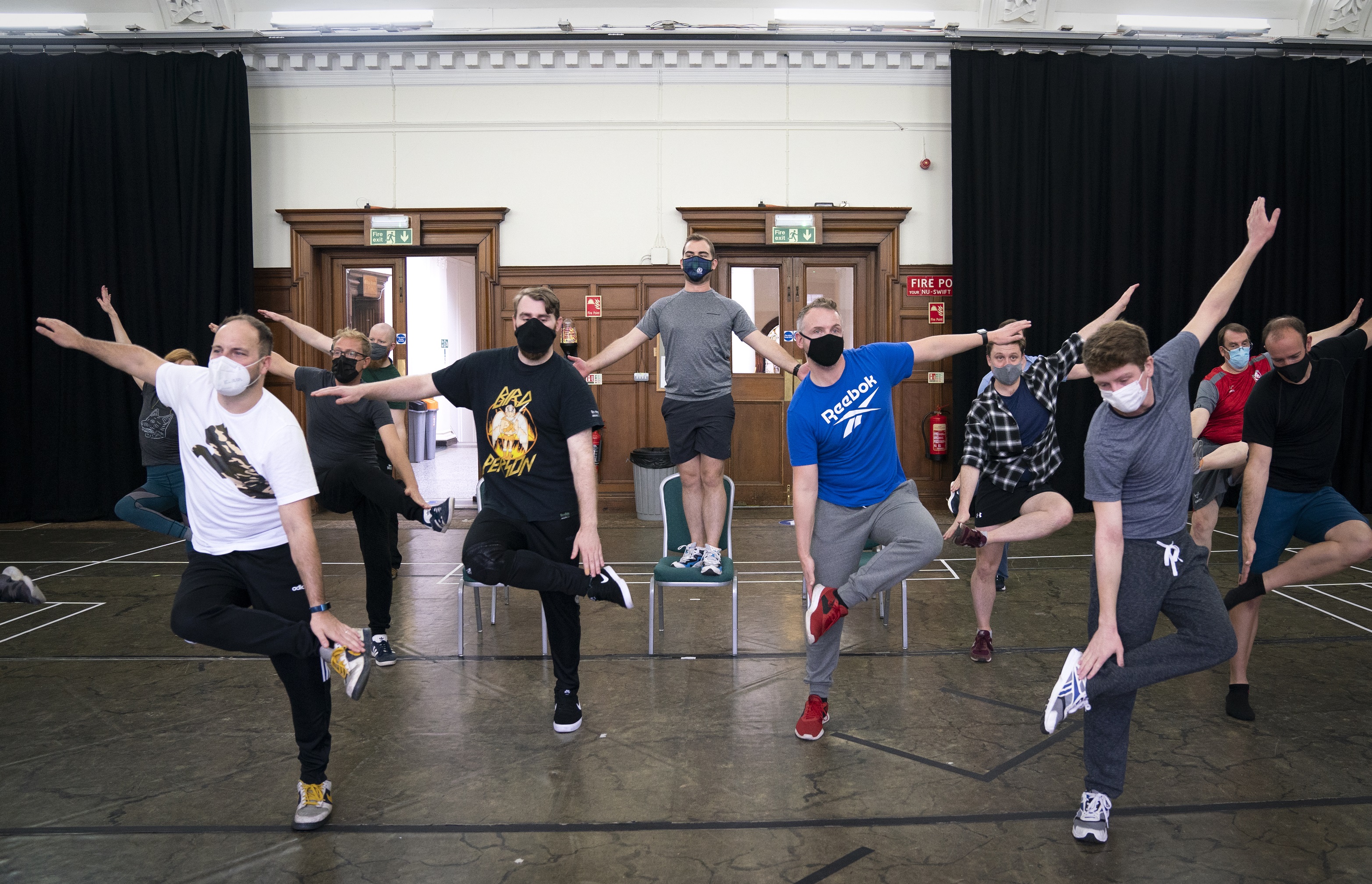 The chorus in The Gondoliers rehearsals. Scottish Opera 2021. Credit Jane Barow. (2).JPG