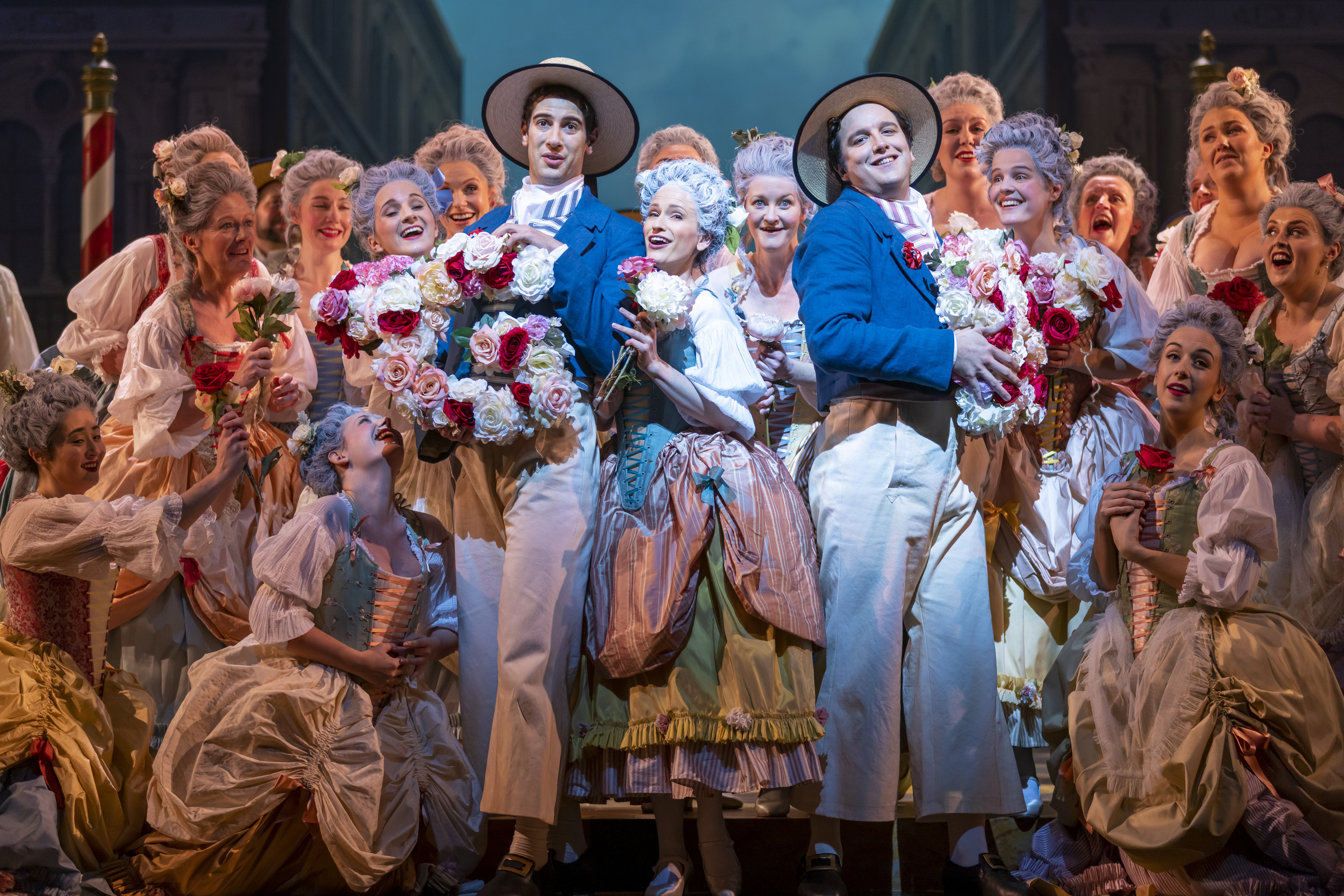 Mark Nathan, William Morgan and The Chorus in The Gondoliers Dress Rehearsal. Scottish Opera 2021. Credit James Glossop..JPG