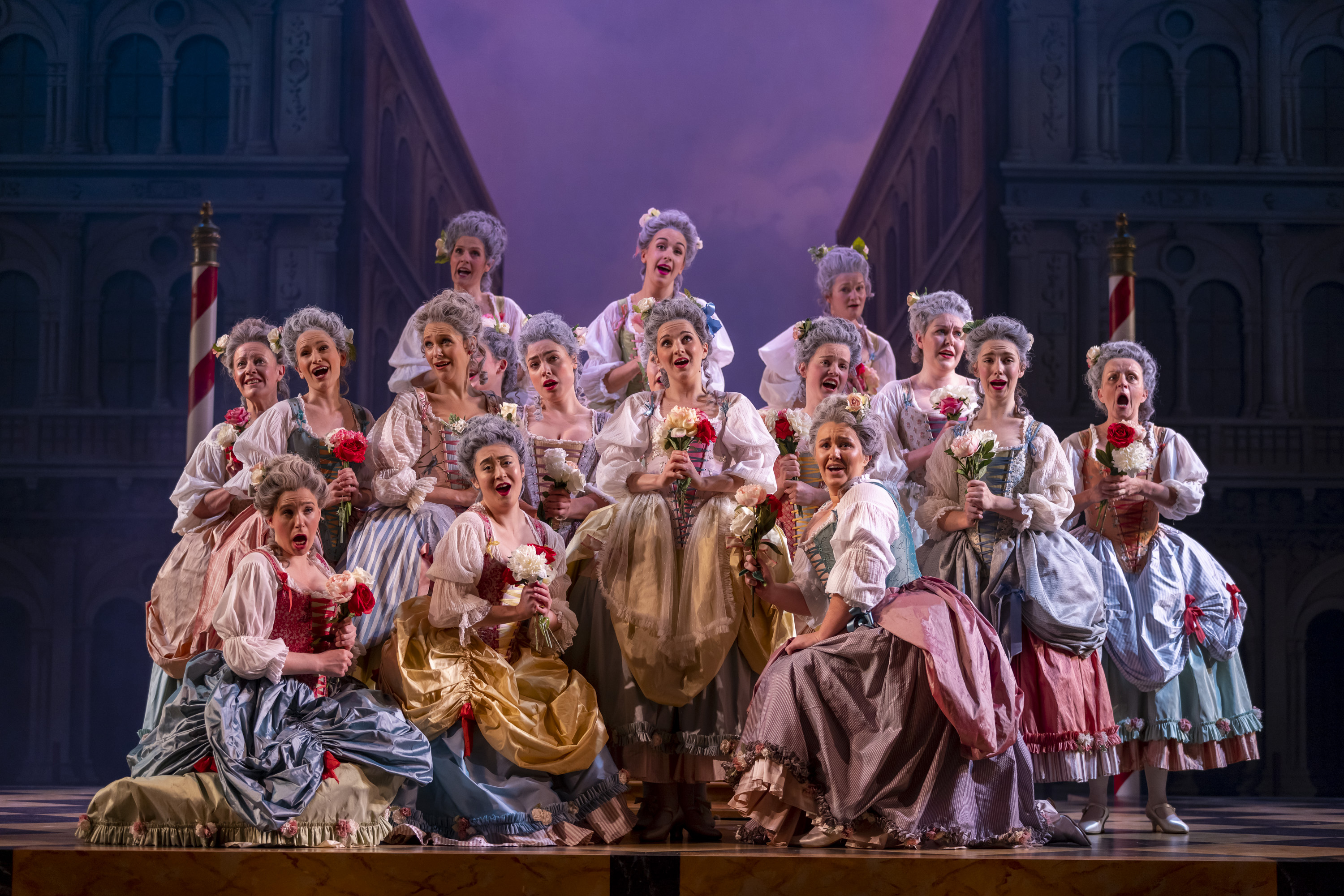 The Chorus in The Gondoliers Dress Rehearsal. Scottish Opera 2021. Credit James Glossop..JPG