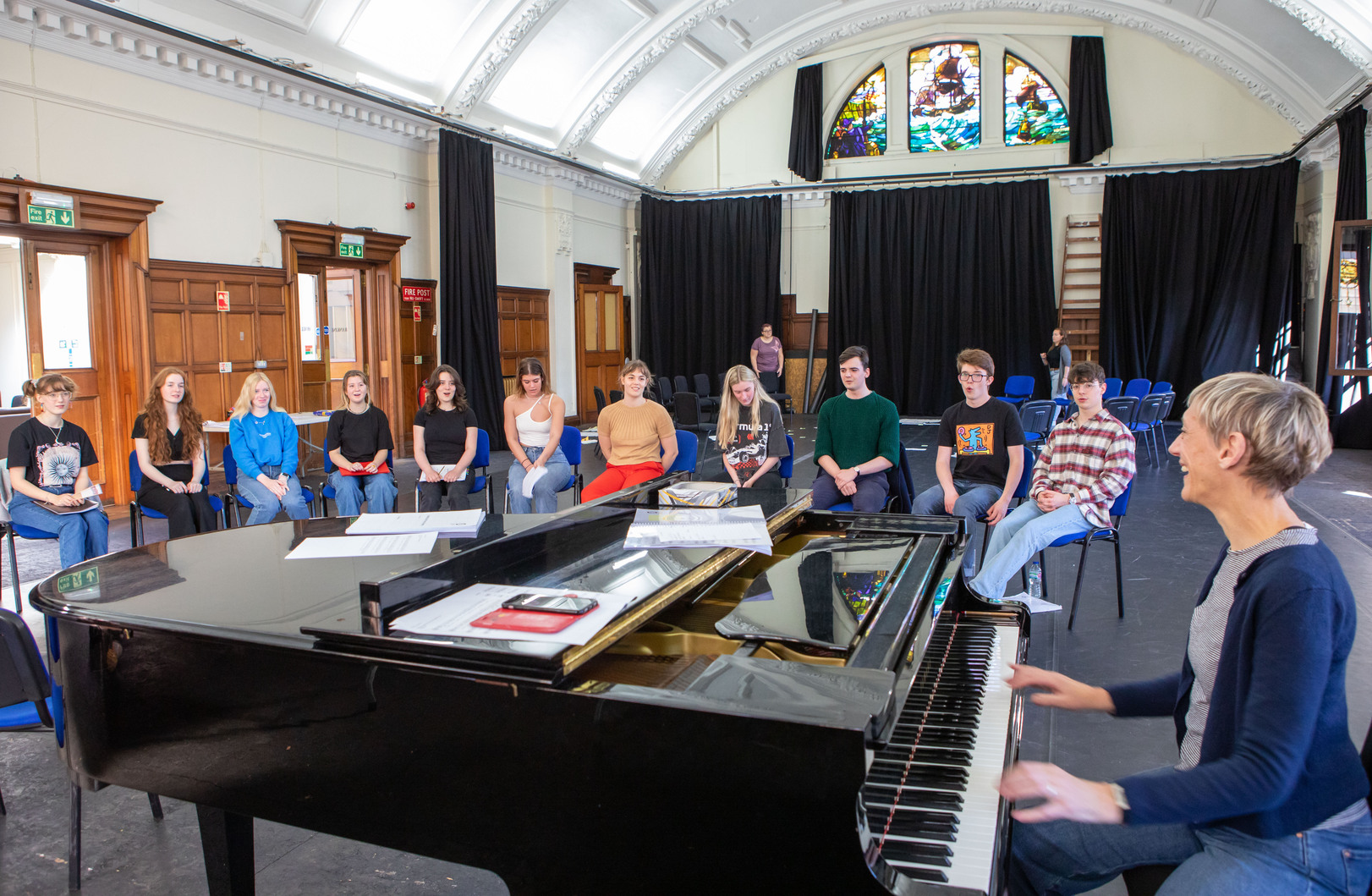 Scottish Opera Young Company in rehearsals. Scottish Opera 2022. Credit Elaine Livingstone. (6)