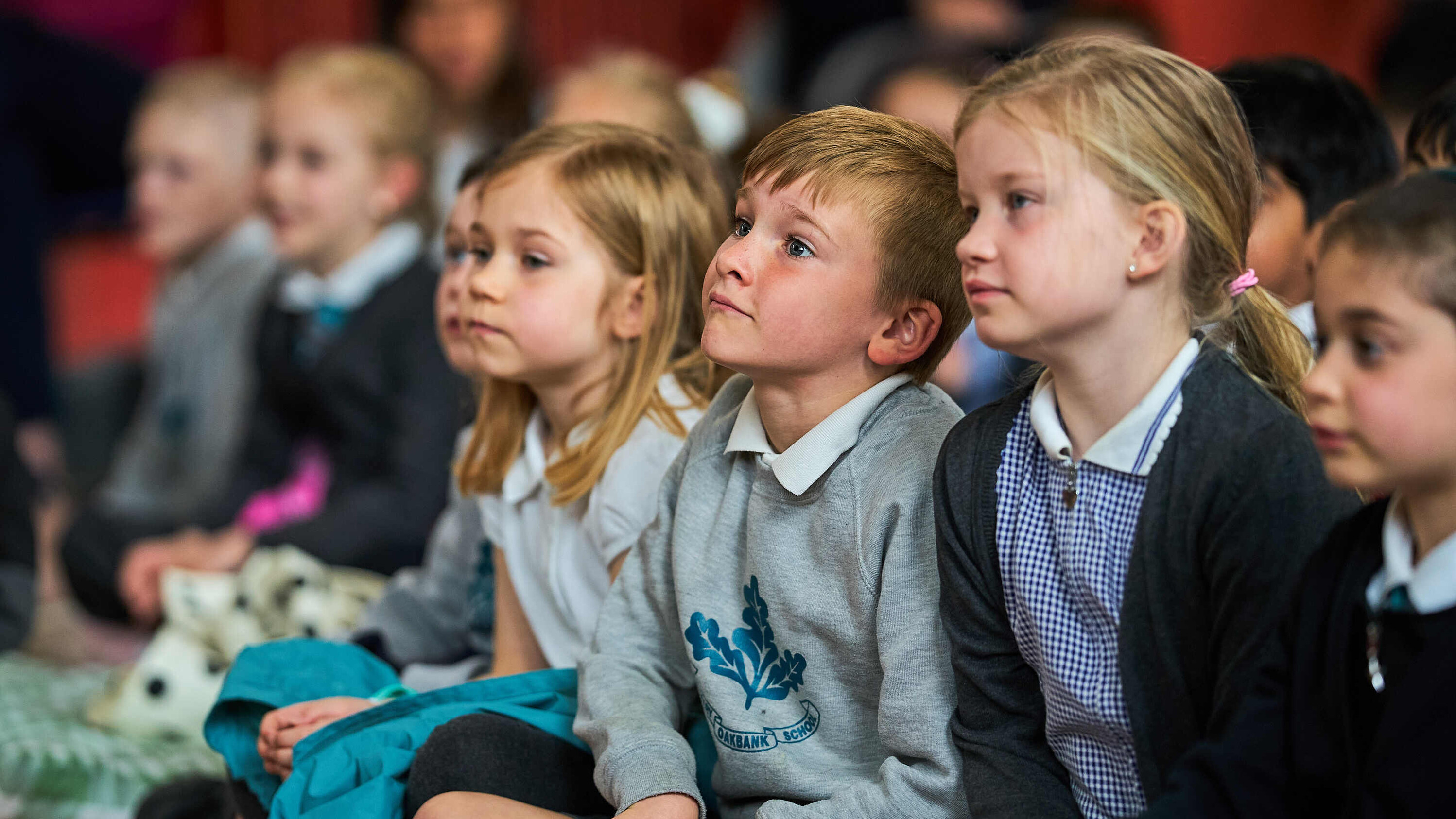 Pupils from Viewlands Primary School in Perth watching a performance of Sophie & Bear. Scottish Opera 2024. Credit Fraser Band.. (1)