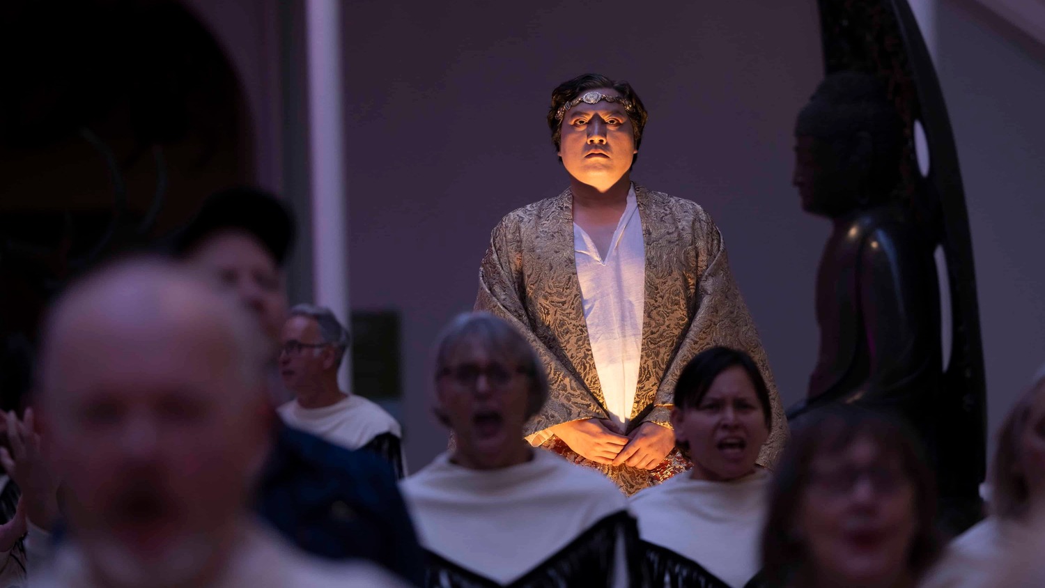 Shengzhi Ren as Oedipus in Oedipus Rex. Scottish Opera 2024. Credit James Glossop.. (1)