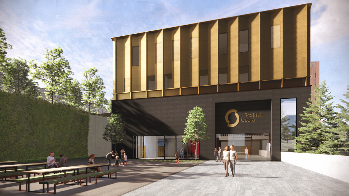 An artist's impression of Scottish Opera at New Rotterdam Wharf