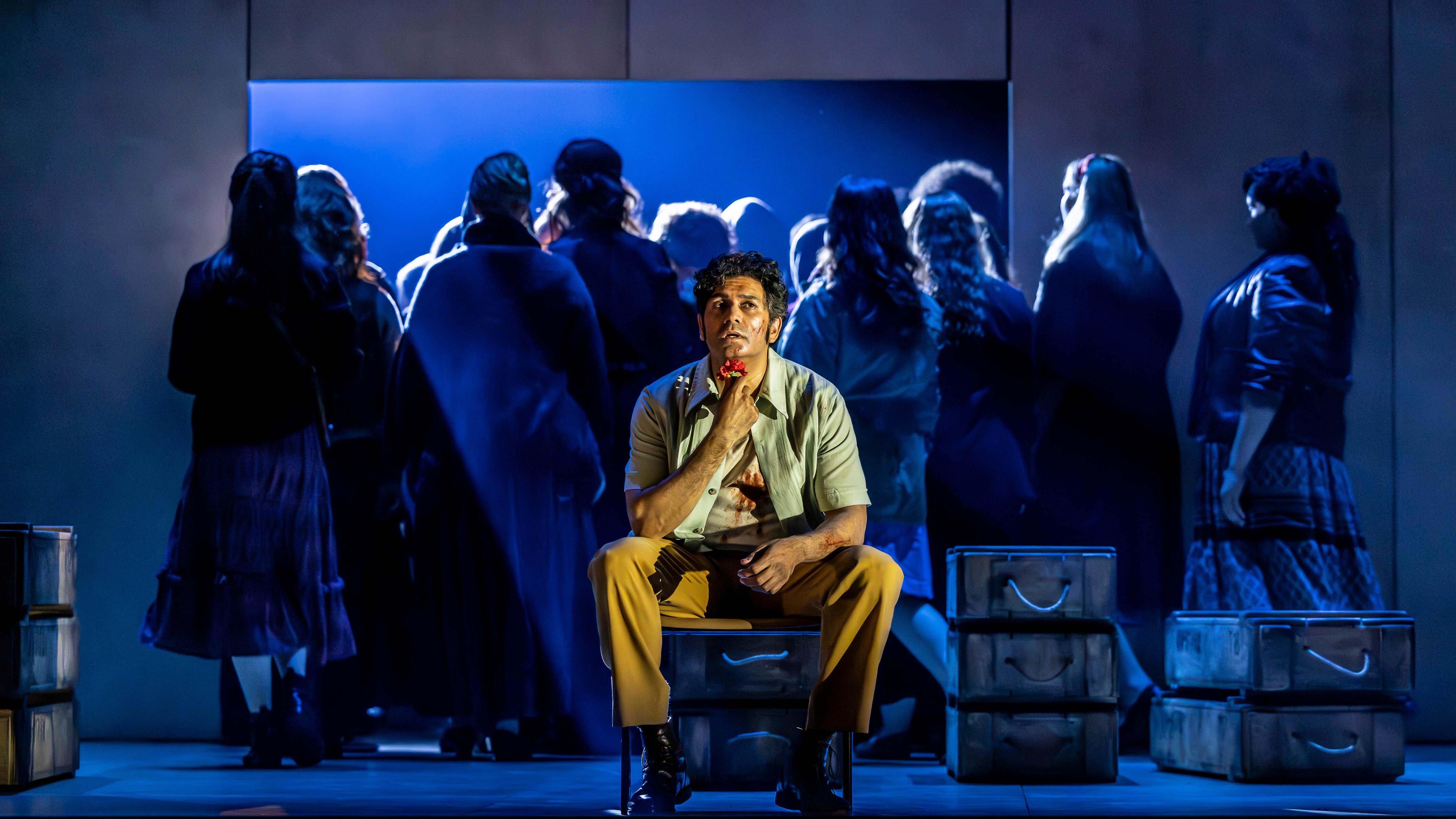 Alok Kumar as Don José in Carmen. Scottish Opera 2023. Credit James Glossop..