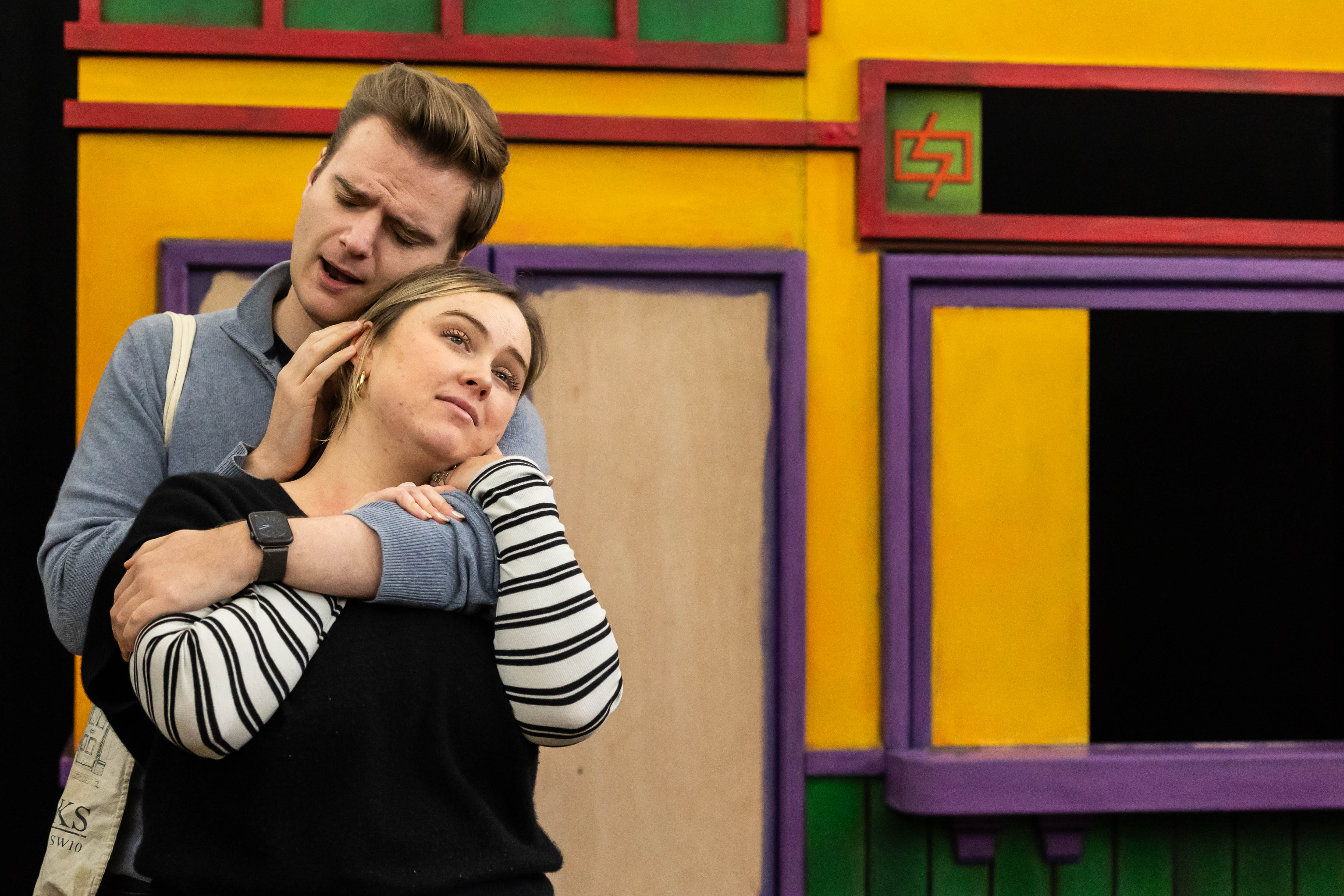 Robert Forrest And Chloe Harris In Rehearsals For Opera Highlights. Credit Sally Jubb.. (1)